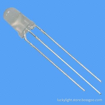 3-pin bi-color photo diode with common cathode type, hi-efficiency red and yellow green LED